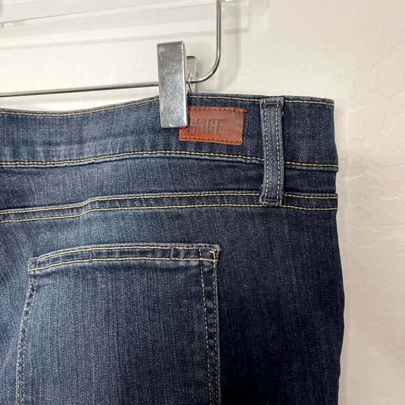 Paige Manhattan Slim Bot Cut Dark Maternity Jeans NWT Size 34 #72 - Picture 11 of 12